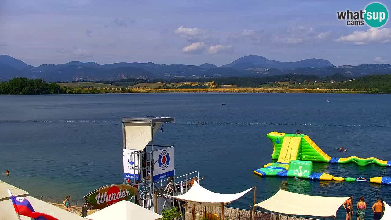 Webcam Lago di Velenje – Spiaggia di Velenje in diretta
