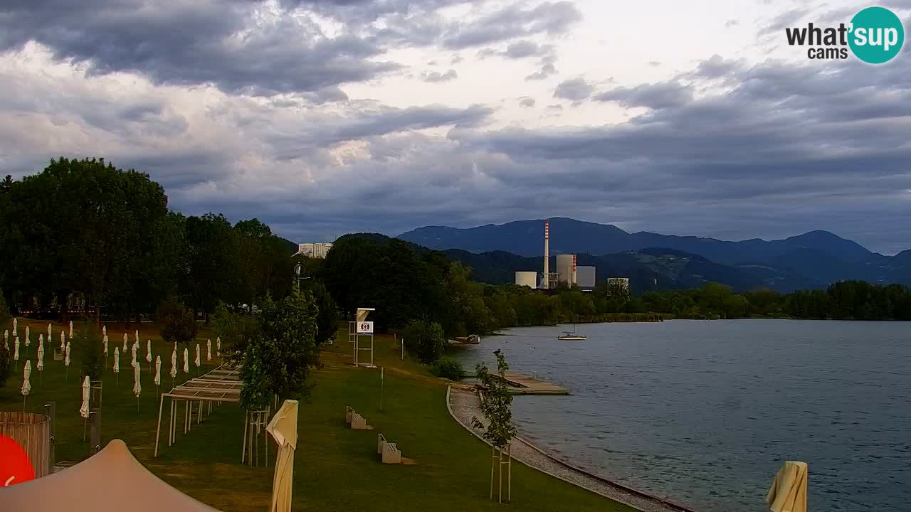 Webcam lago Velenje – Vista en directo desde Velenje Beach
