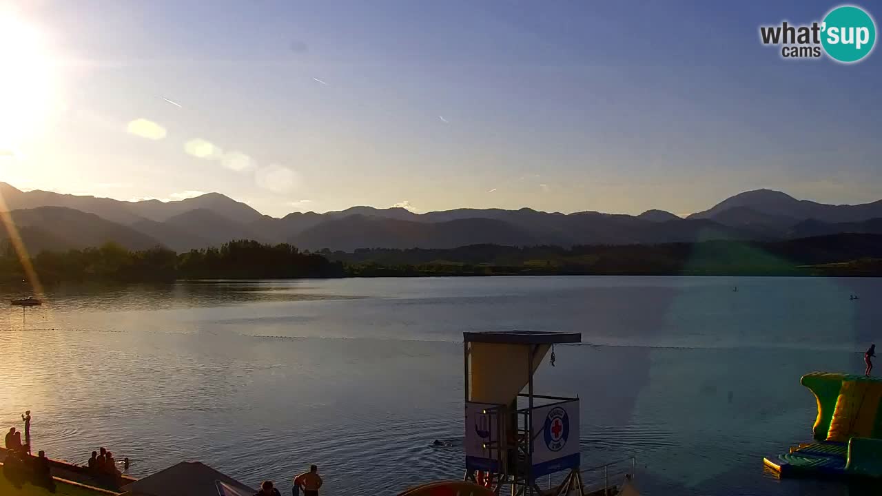 Webcam lago Velenje – Vista en directo desde Velenje Beach