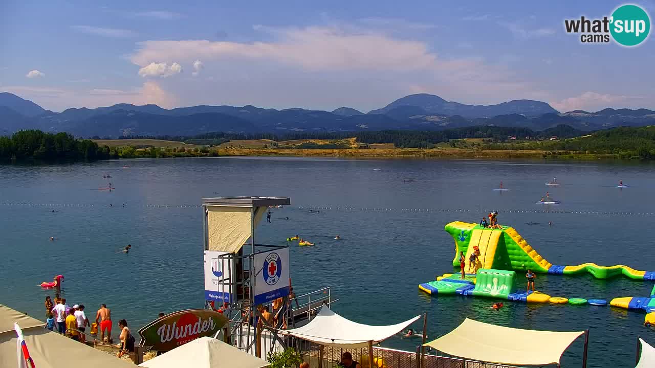 Webcam lac de Velenje – Vue en direct depuis Velenje Beach