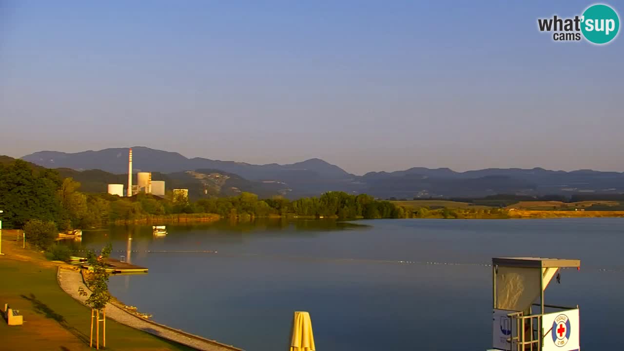 Webcam lac de Velenje – Vue en direct depuis Velenje Beach