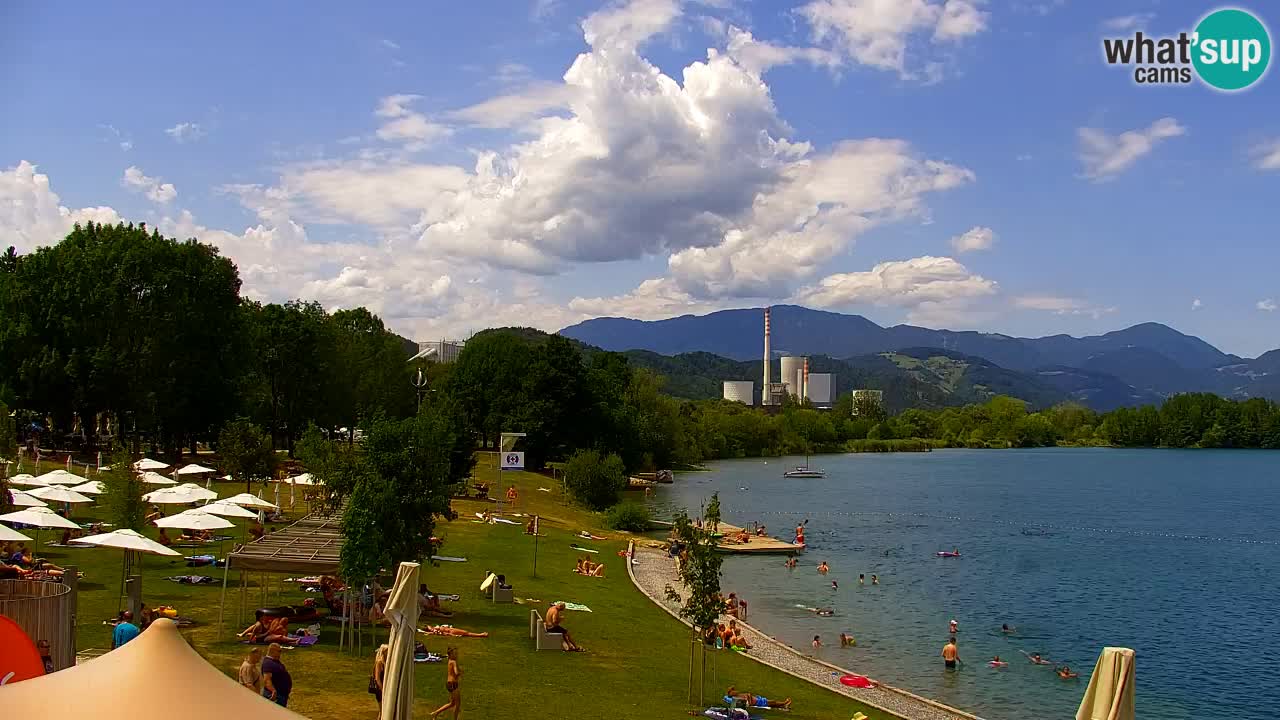 Webcam lago Velenje – Vista en directo desde Velenje Beach