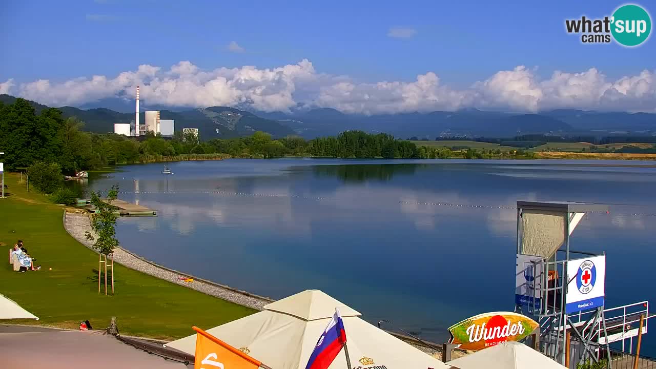 Web kamera Velenjsko jezero – Plaža Velenje uživo