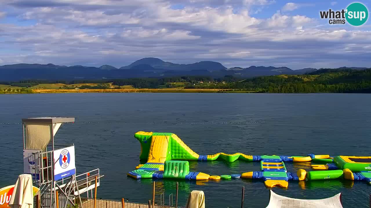 Webcam lac de Velenje – Vue en direct depuis Velenje Beach