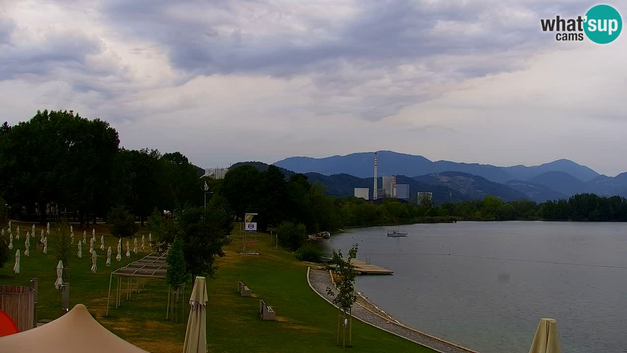 Webcam lago Velenje – Vista en directo desde Velenje Beach