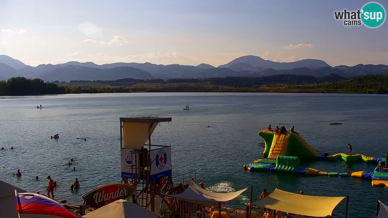 Webcam lac de Velenje – Vue en direct depuis Velenje Beach