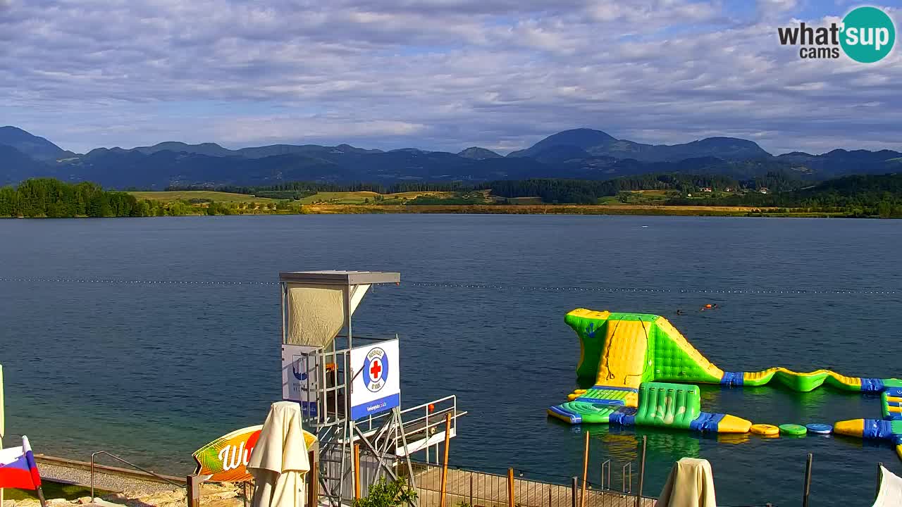 Webcam lac de Velenje – Vue en direct depuis Velenje Beach