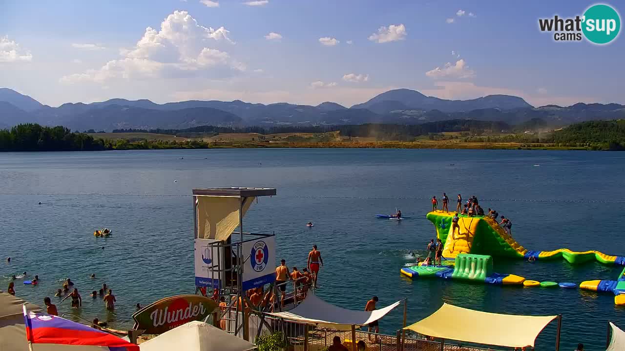 Webcam Lago di Velenje – Spiaggia di Velenje in diretta