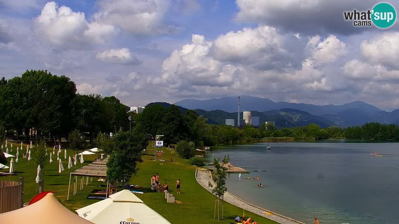 Web kamera Velenjsko jezero – Plaža Velenje uživo