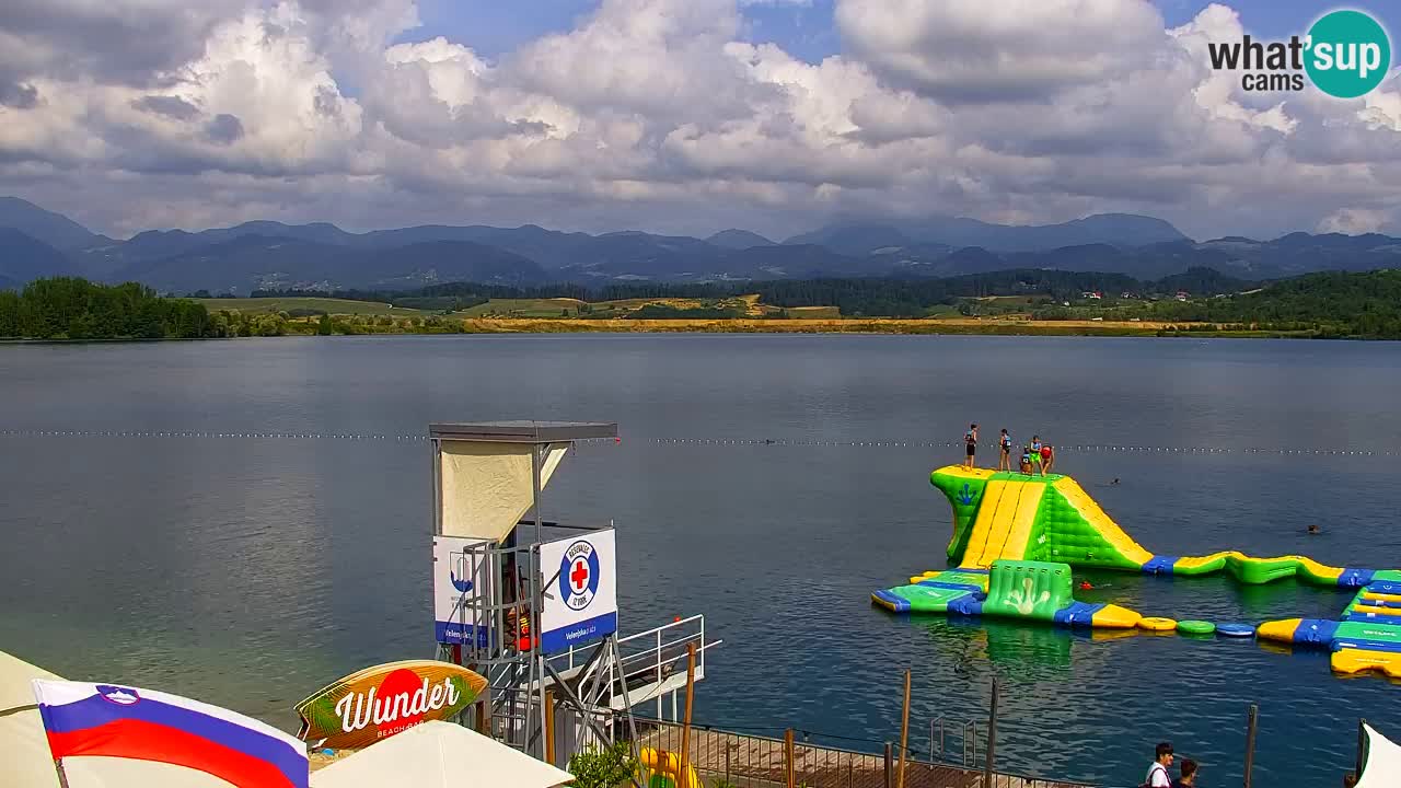 Webcam lago Velenje – Vista en directo desde Velenje Beach