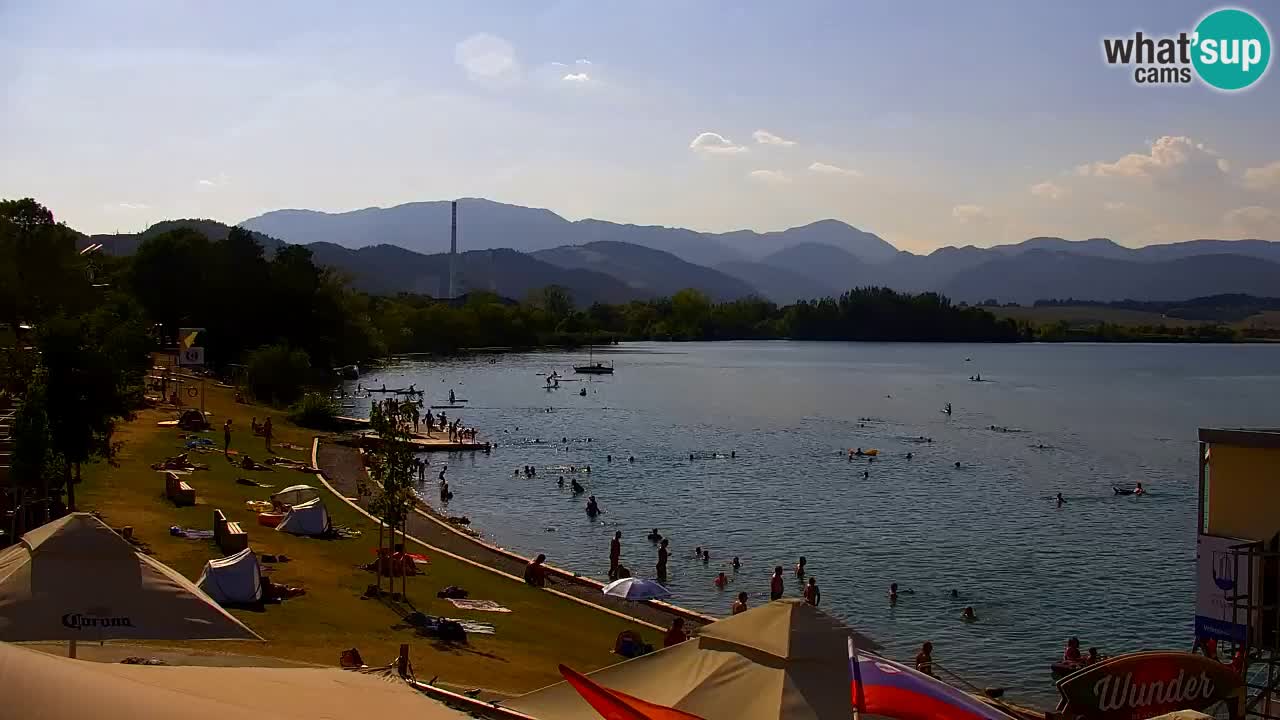Webcam lac de Velenje – Vue en direct depuis Velenje Beach