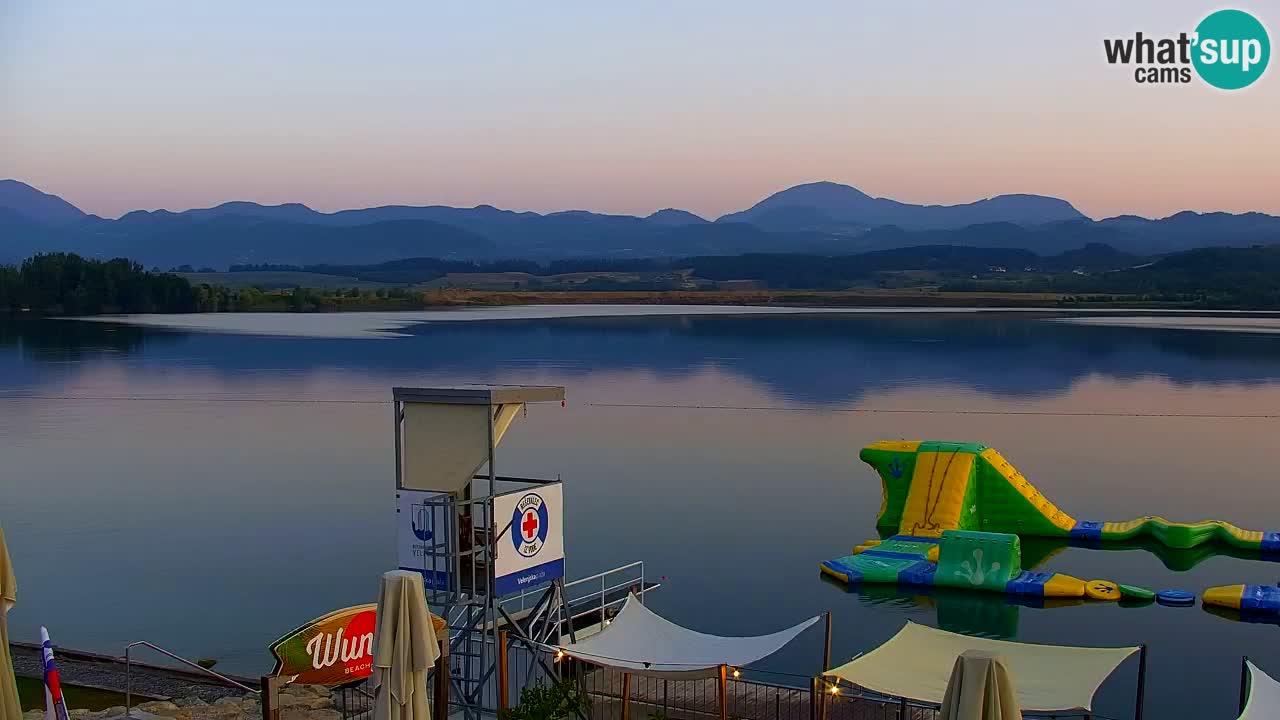 Webcam lago Velenje – Vista en directo desde Velenje Beach