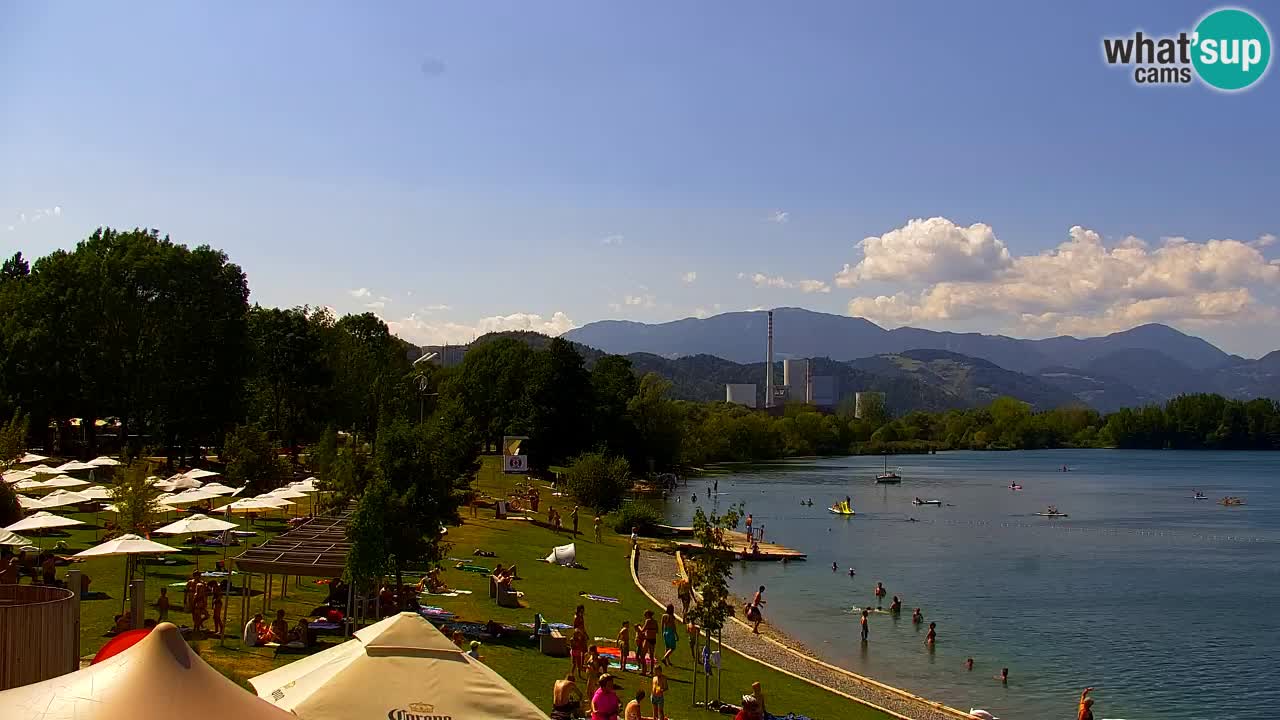 Webcam lac de Velenje – Vue en direct depuis Velenje Beach