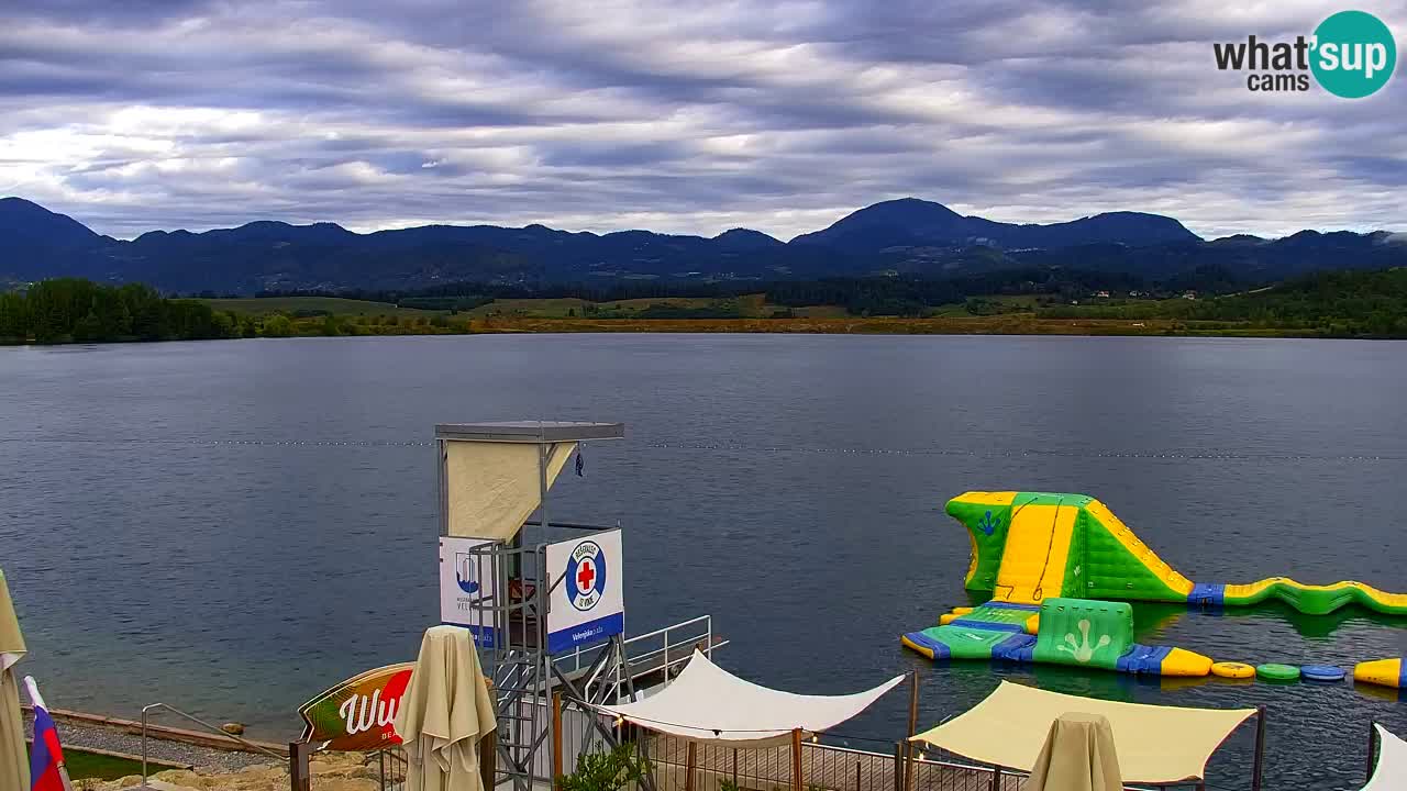 Webcam lago Velenje – Vista en directo desde Velenje Beach