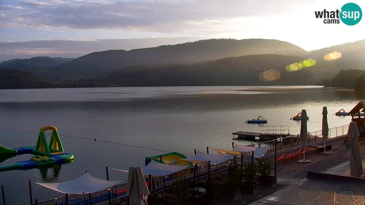 Webcam lac de Velenje – Vue en direct depuis Velenje Beach
