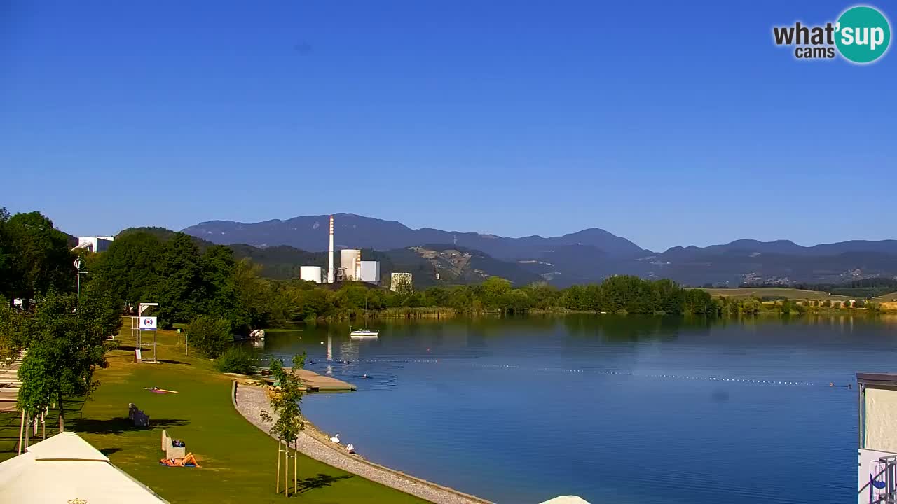 Webcam lac de Velenje – Vue en direct depuis Velenje Beach