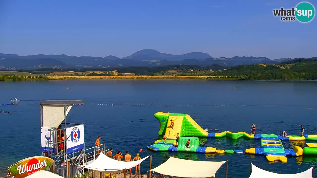 Webcam lac de Velenje – Vue en direct depuis Velenje Beach