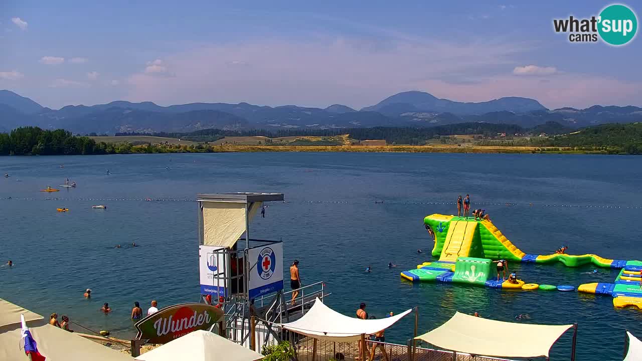 Web kamera Velenjsko jezero – Plaža Velenje uživo