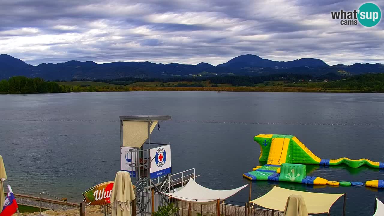 Webcam lago Velenje – Vista en directo desde Velenje Beach