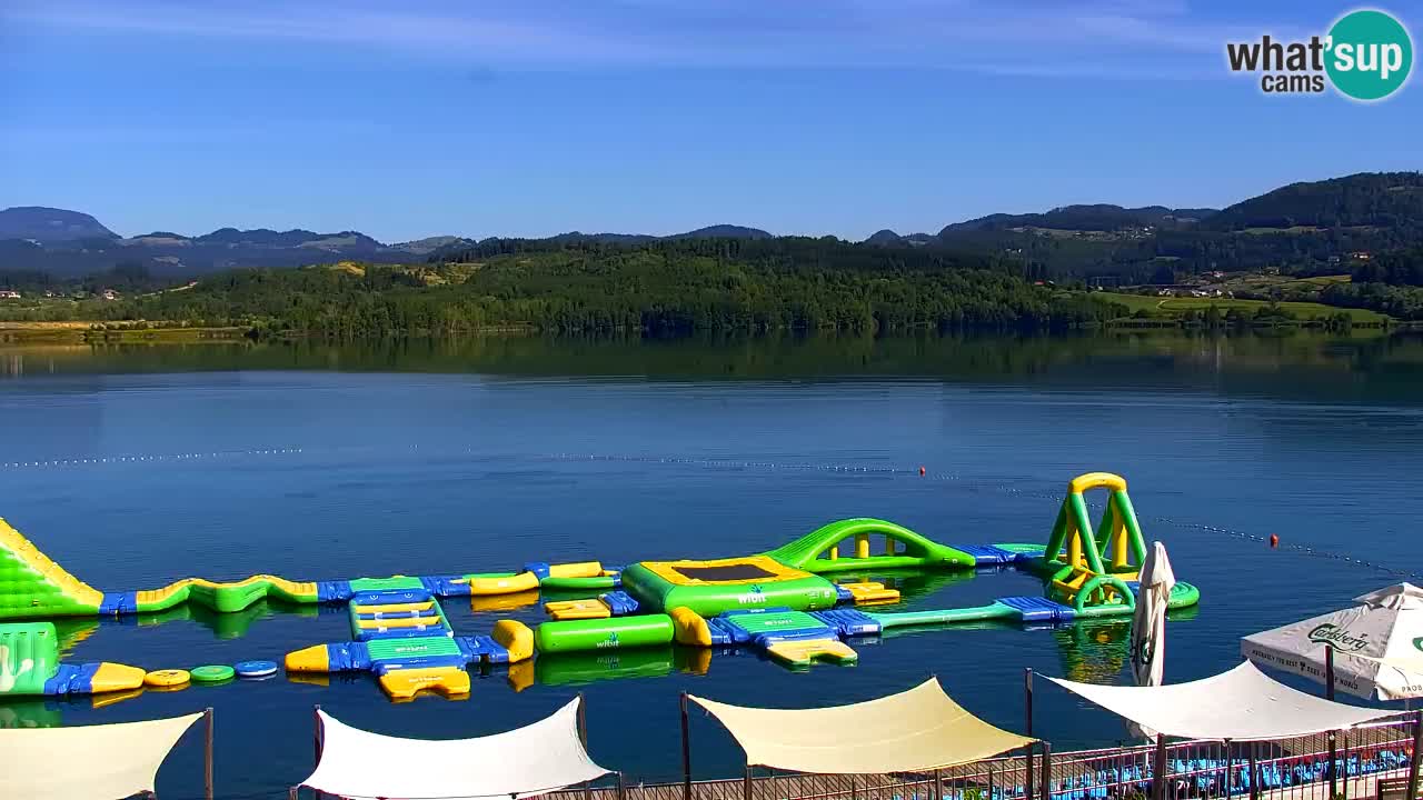 Webcam lac de Velenje – Vue en direct depuis Velenje Beach