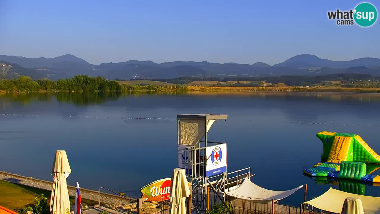 Web kamera Velenjsko jezero – Plaža Velenje uživo