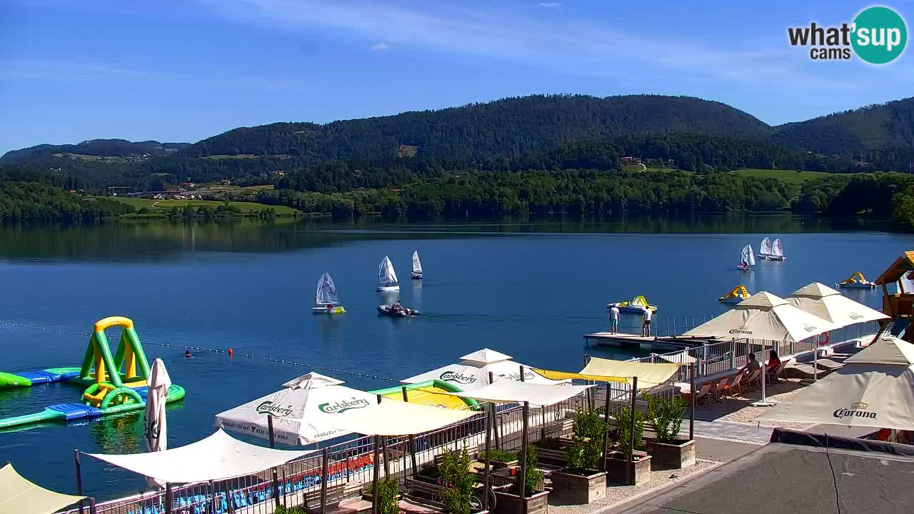 Web kamera Velenjsko jezero – Plaža Velenje uživo