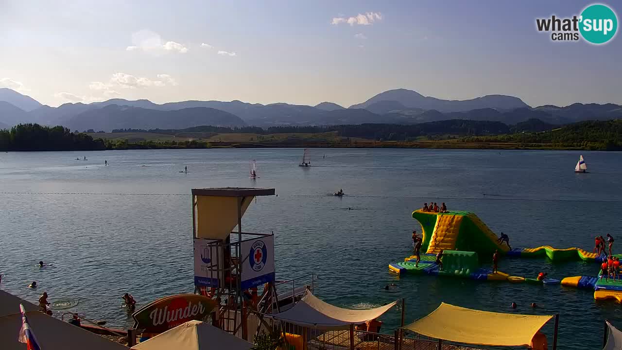 Webcam lago Velenje – Vista en directo desde Velenje Beach