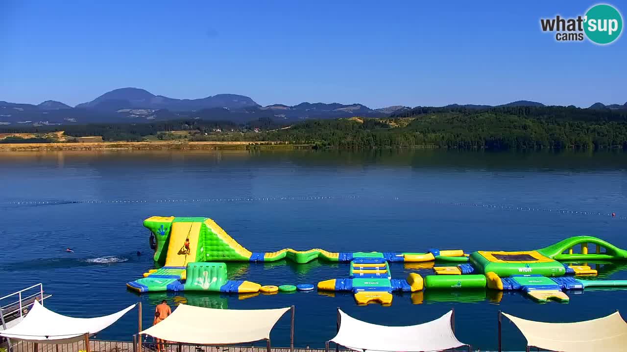 Webcam lac de Velenje – Vue en direct depuis Velenje Beach