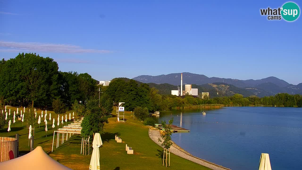 Webcam lac de Velenje – Vue en direct depuis Velenje Beach