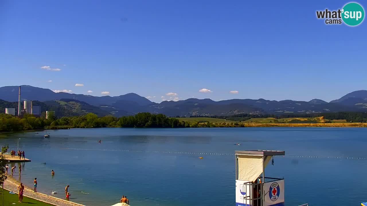 Webcam Lago di Velenje – Spiaggia di Velenje in diretta