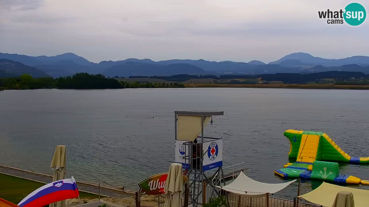 Webcam lago Velenje – Vista en directo desde Velenje Beach