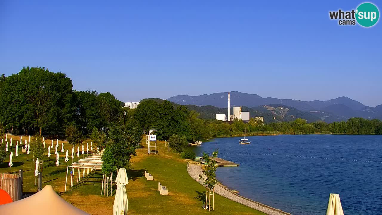 Webcam lac de Velenje – Vue en direct depuis Velenje Beach
