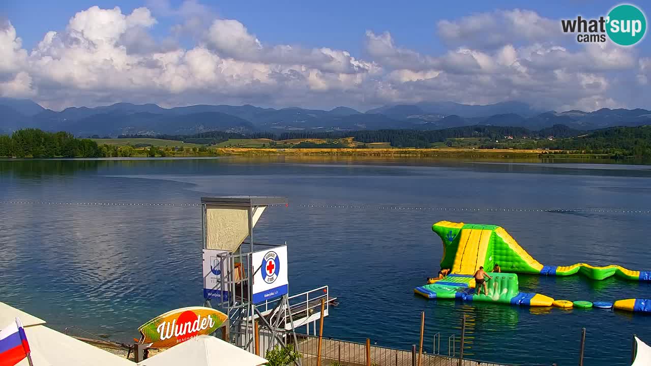 Web kamera Velenjsko jezero – Plaža Velenje uživo