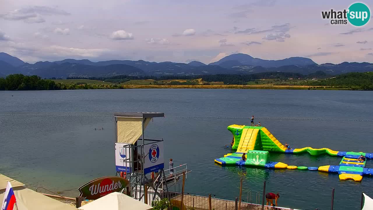 Webcam lac de Velenje – Vue en direct depuis Velenje Beach