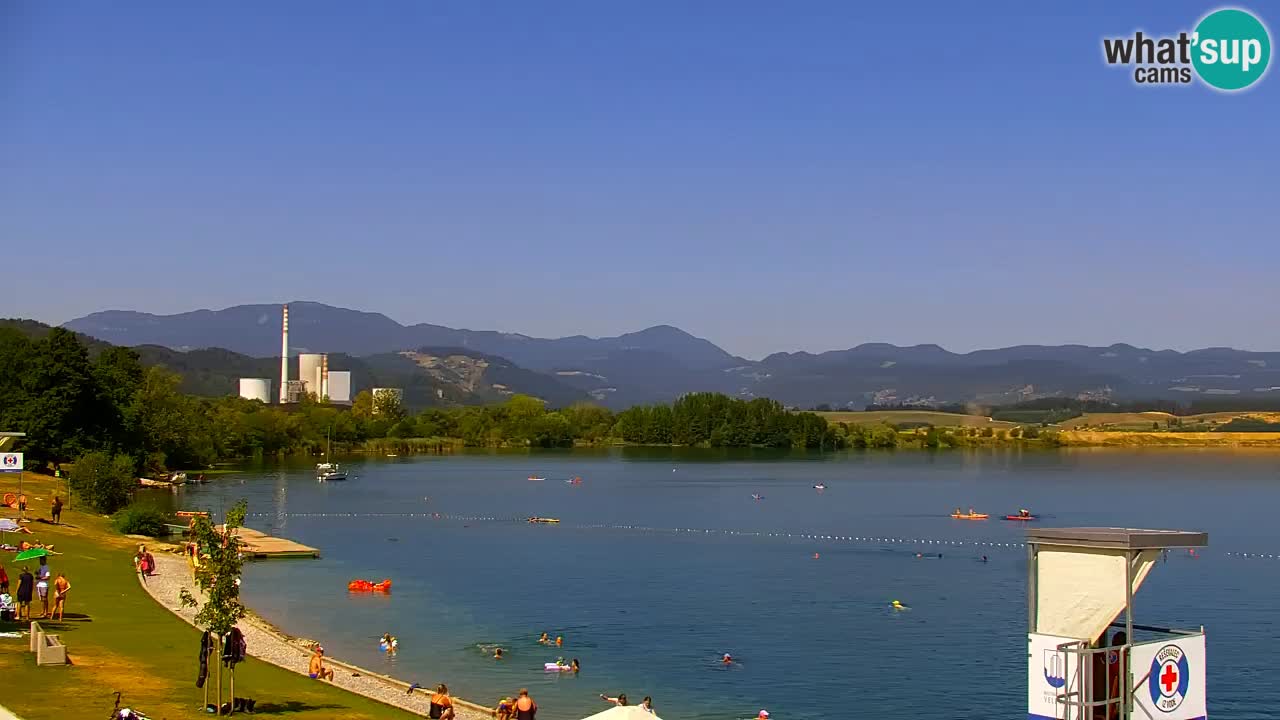 Webcam lac de Velenje – Vue en direct depuis Velenje Beach