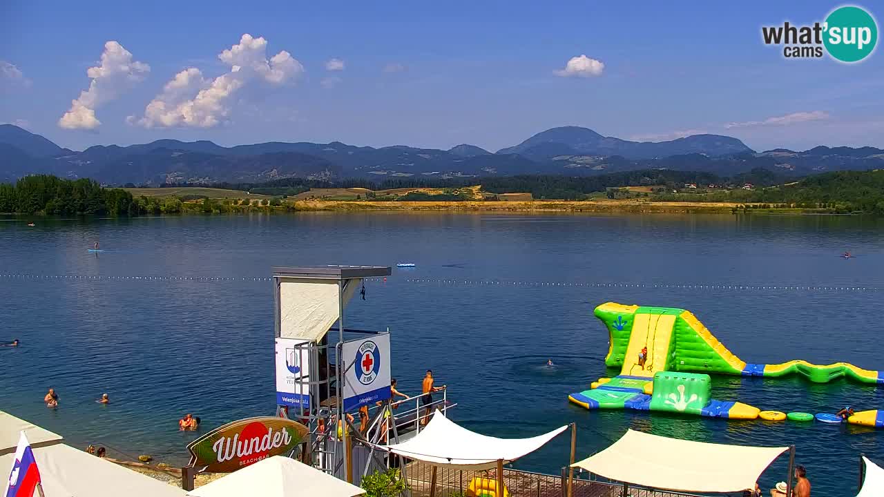 Webcam lac de Velenje – Vue en direct depuis Velenje Beach