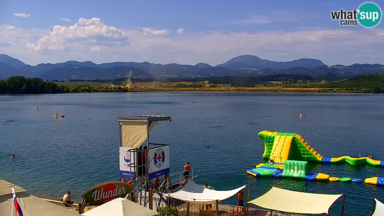 Webcam lago Velenje – Vista en directo desde Velenje Beach