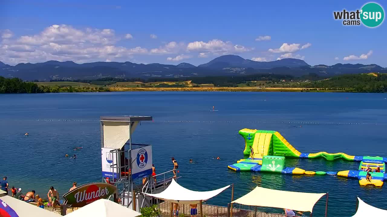 Webcam lac de Velenje – Vue en direct depuis Velenje Beach