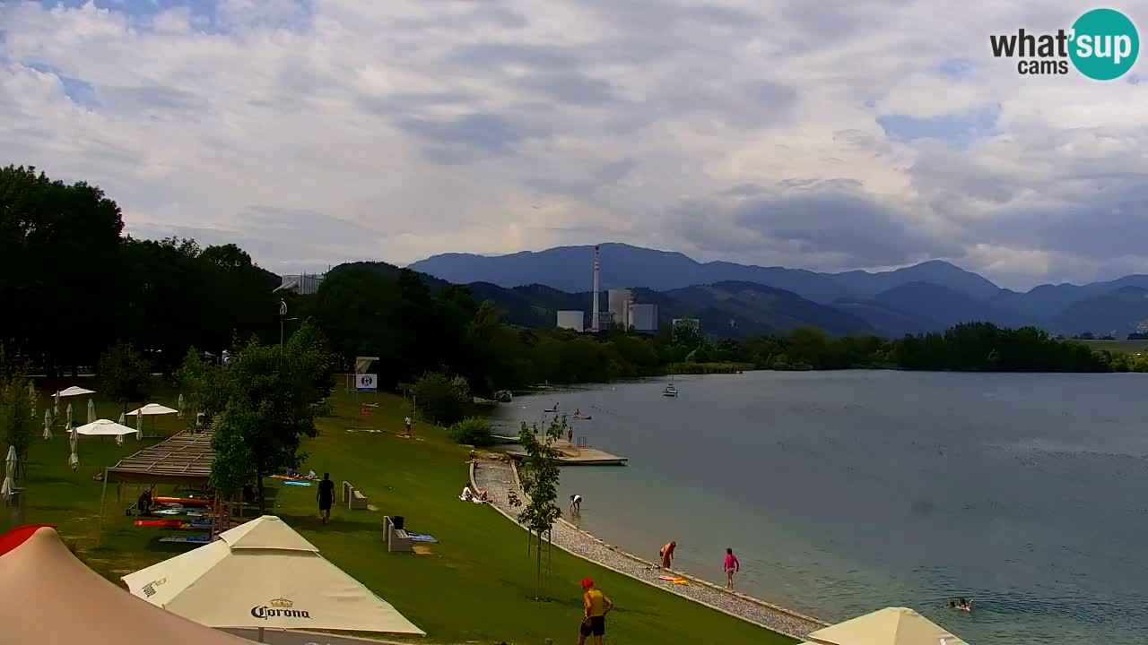 Webcam lac de Velenje – Vue en direct depuis Velenje Beach