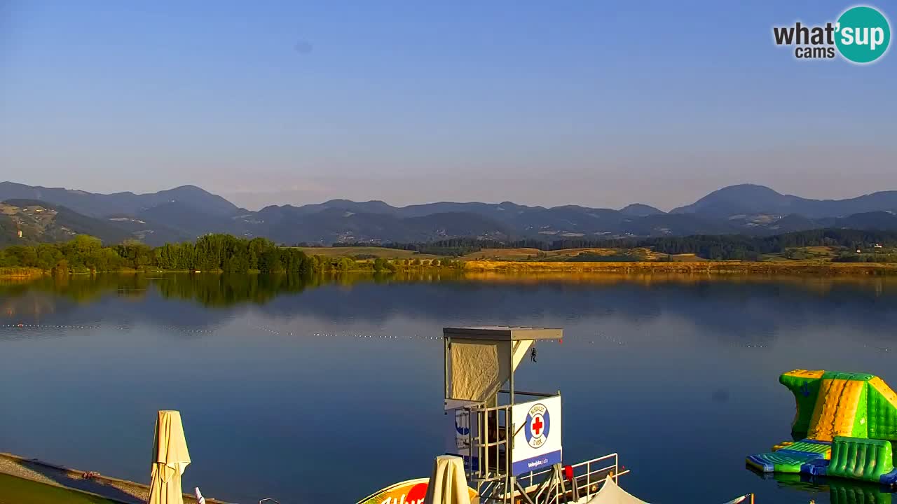 Webcam lac de Velenje – Vue en direct depuis Velenje Beach