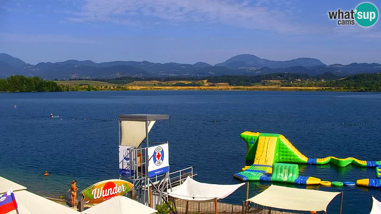 Webcam lac de Velenje – Vue en direct depuis Velenje Beach