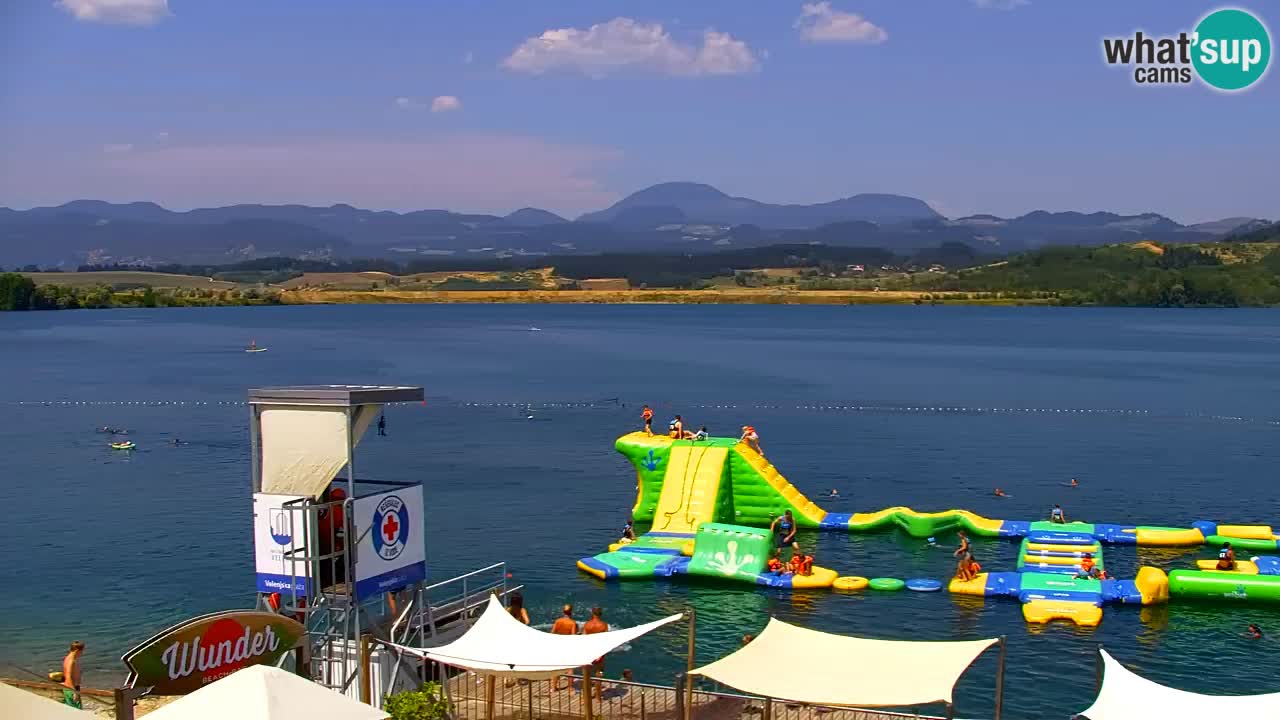 Web kamera Velenjsko jezero – Plaža Velenje uživo