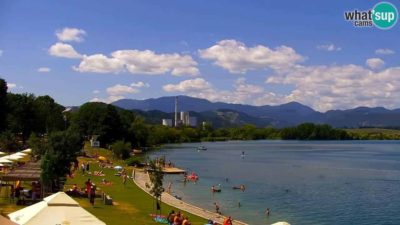 Web kamera Velenjsko jezero – Plaža Velenje uživo