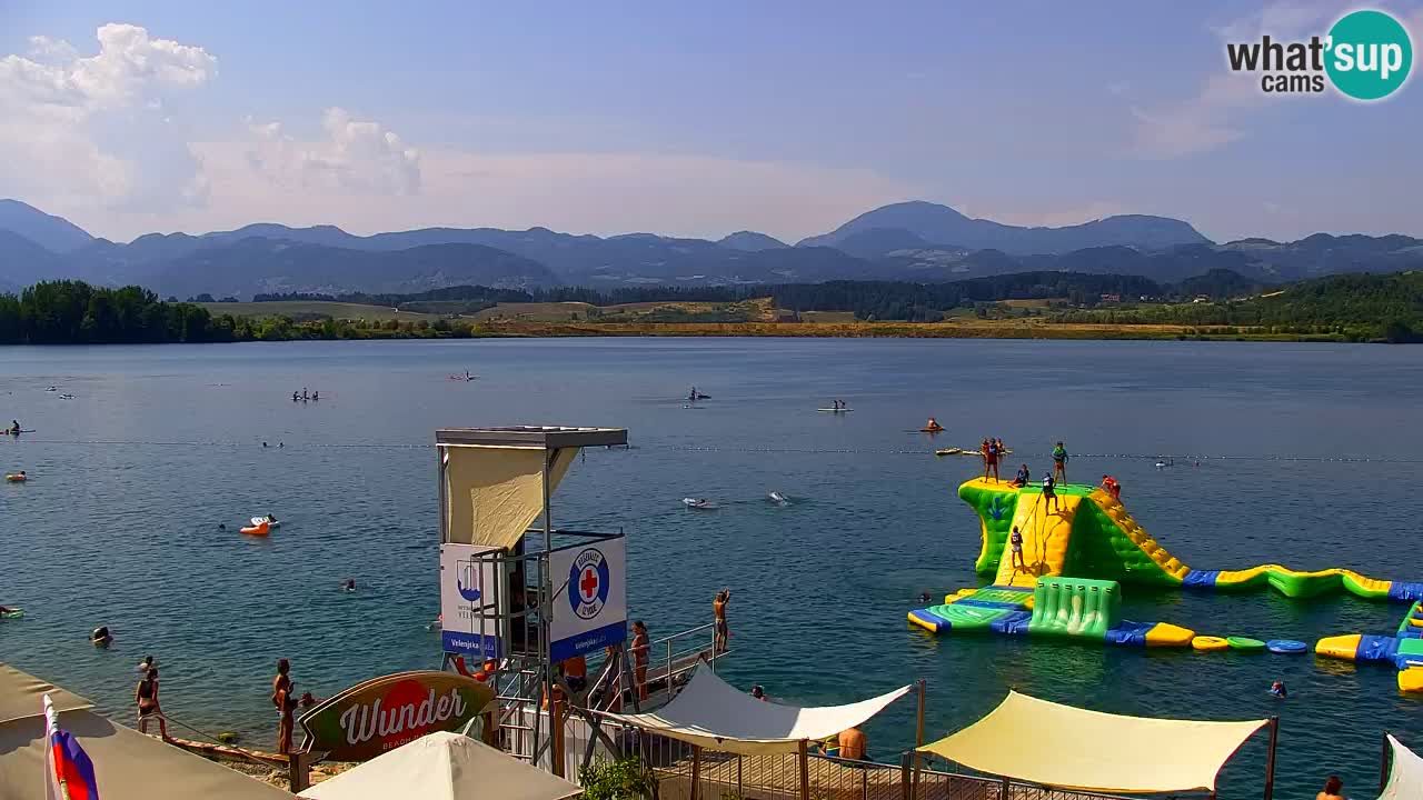 Web kamera Velenjsko jezero – Plaža Velenje uživo