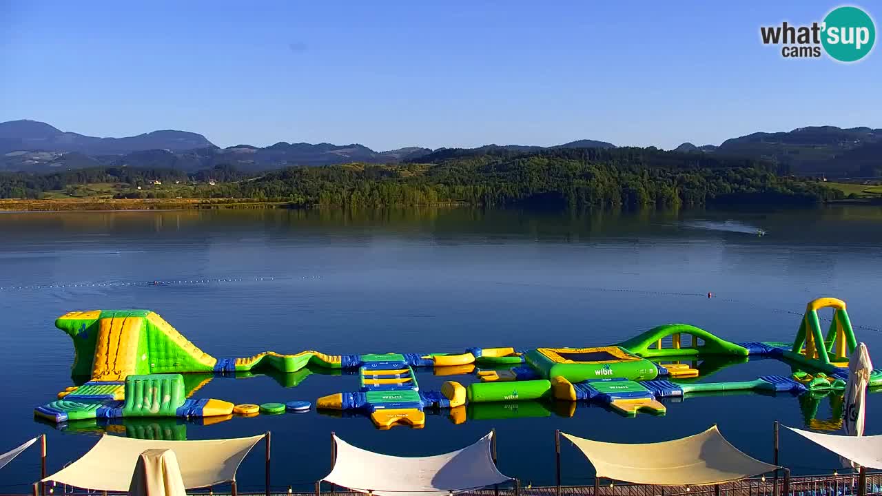 Web kamera Velenjsko jezero – Plaža Velenje uživo