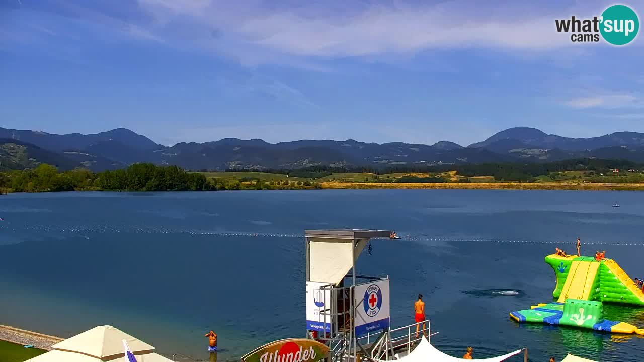 Webcam lago Velenje – Vista en directo desde Velenje Beach