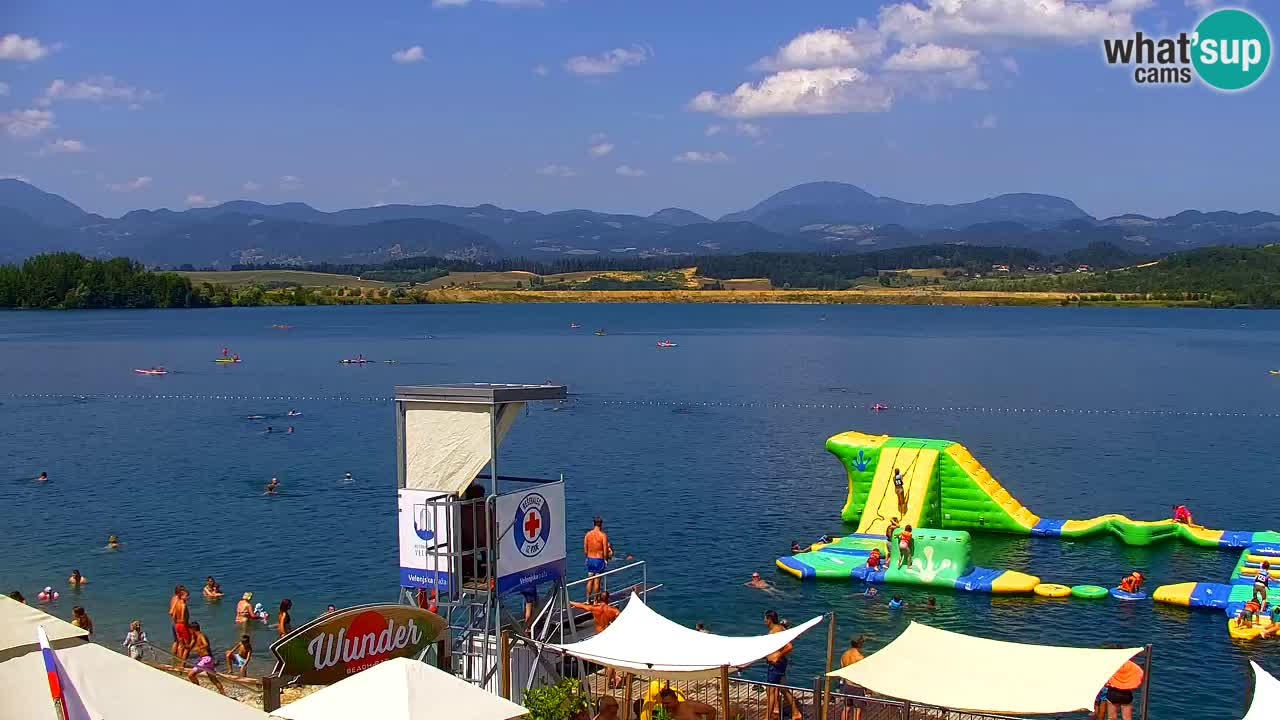Web kamera Velenjsko jezero – Plaža Velenje uživo