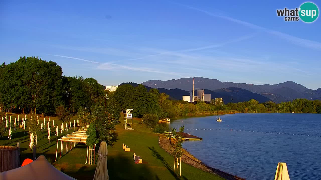 Webcam lago Velenje – Vista en directo desde Velenje Beach