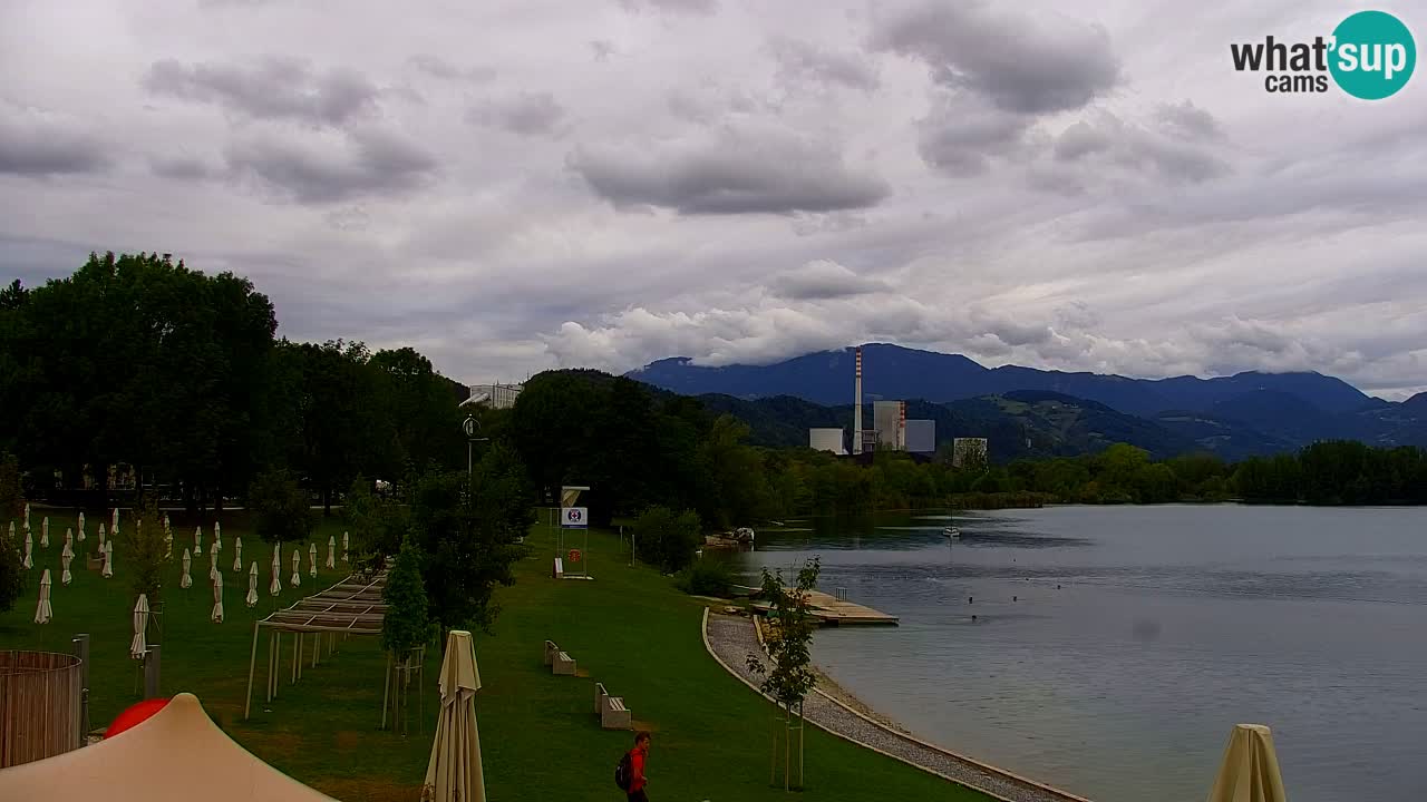 Webcam lago Velenje – Vista en directo desde Velenje Beach