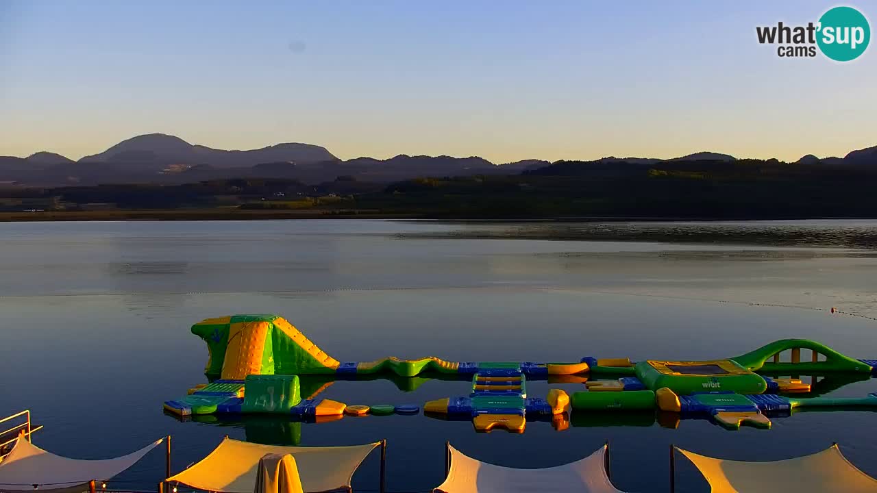 Webcam lac de Velenje – Vue en direct depuis Velenje Beach